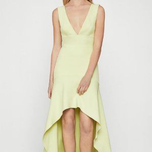 BCBG Flounced Hem Gown